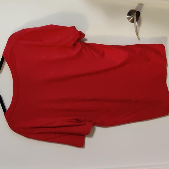 Hurley Red V-Neck T-shirt L - Picture 2 of 4